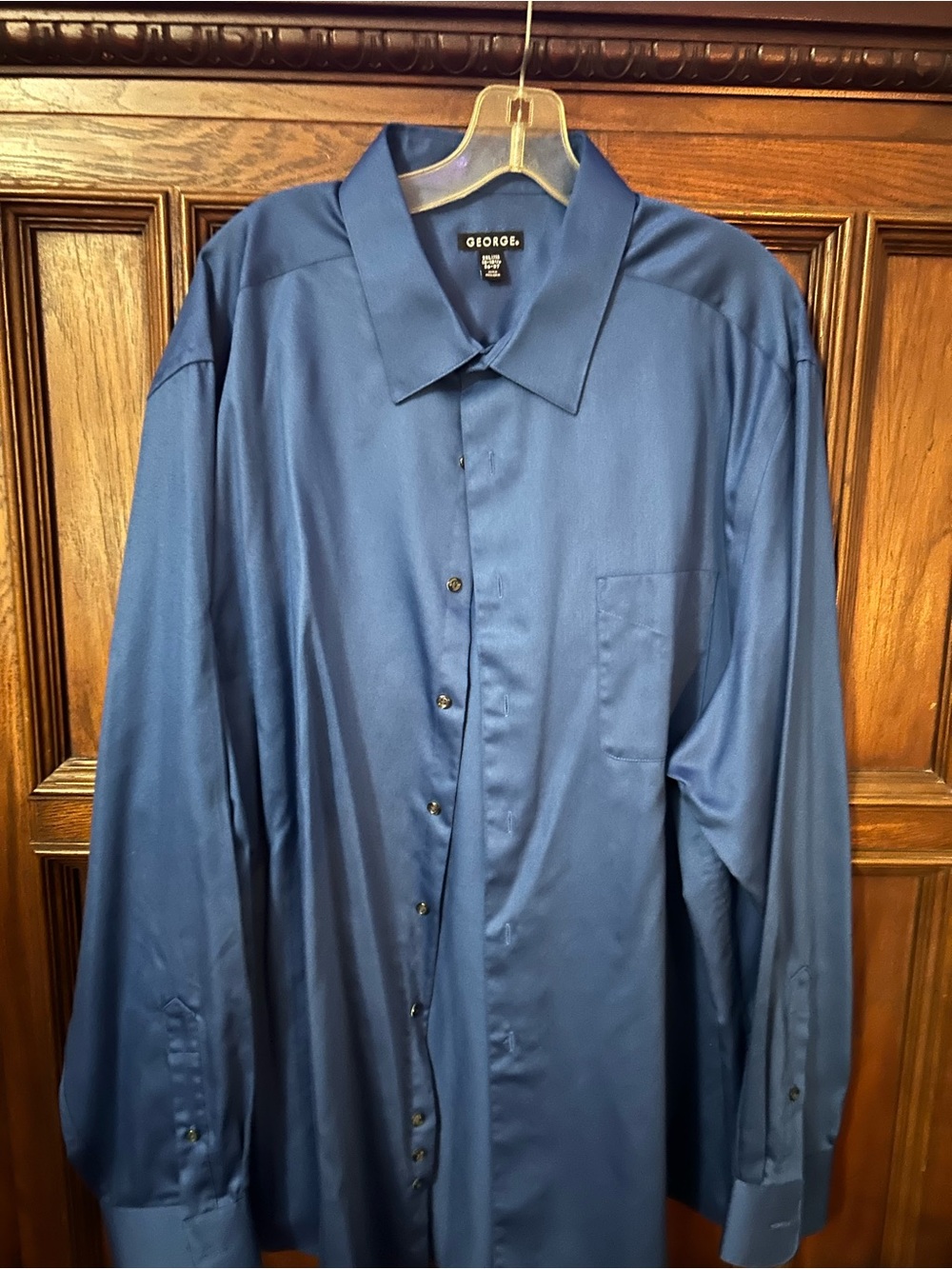 George Men’s Navy Blue Dress Shirt